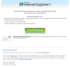 Download Internet Explorer 8